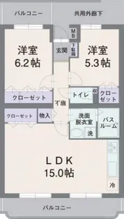 静岡県三島市谷田【マンション】の間取り