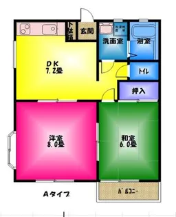 静岡県三島市南二日町【アパート】の間取り