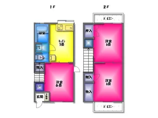 静岡県三島市川原ケ谷【アパート】の間取り