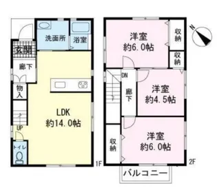 静岡県三島市青木【一戸建】の間取り