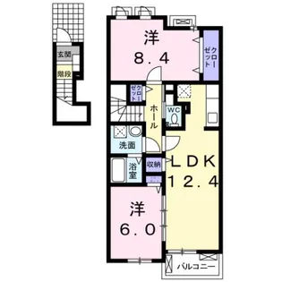 静岡県田方郡函南町間宮【アパート】の間取り