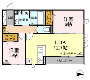 静岡県駿東郡長泉町下長窪【アパート】の間取り