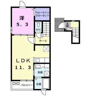 静岡県駿東郡長泉町下長窪【アパート】の間取り