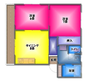 静岡県三島市徳倉【マンション】の間取り