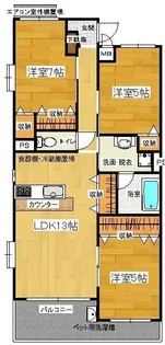 静岡県駿東郡清水町的場【マンション】の間取り