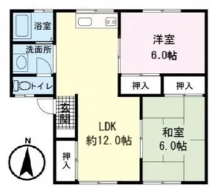 静岡県駿東郡清水町徳倉【アパート】の間取り
