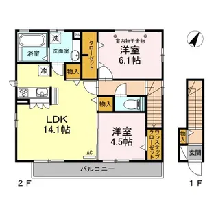 静岡県田方郡函南町間宮【一戸建】の間取り