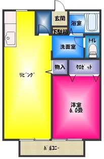 静岡県駿東郡長泉町南一色【アパート】の間取り