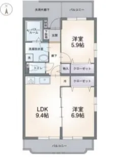静岡県駿東郡長泉町下土狩【マンション】の間取り