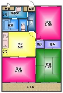 静岡県田方郡函南町平井【マンション】の間取り