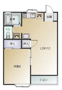 グランドール北陽【124号室】の間取り