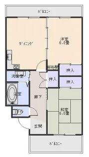 コーポメロディ【2階】の間取り