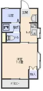 グラディールセントラルⅢ【A203号室】の間取り