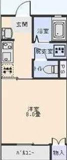 サンエスタ21 B棟【203号室】の間取り