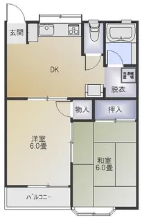 グレースコート1【2階】の間取り
