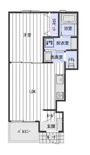 サクラコート北山【105号室】の間取り