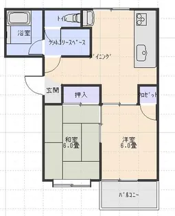 メゾンレリヤⅡ【A101号室】の間取り