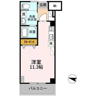 ロングステイ山下【2階】の間取り