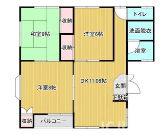 みちかはうす【202号室】の間取り