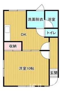 コーポひまわり【1階】の間取り