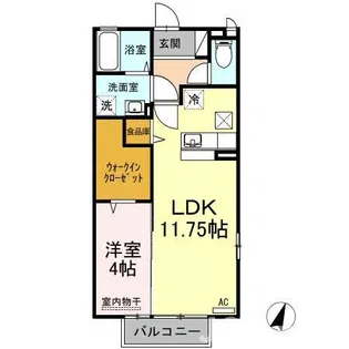 バムセプレイス【2階】の間取り