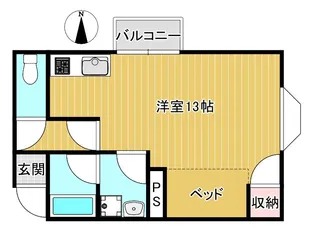 ケイズハウス【1階】の間取り