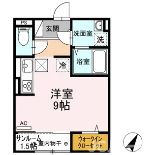 マウント・ナンバ・スプリング【1階】の間取り