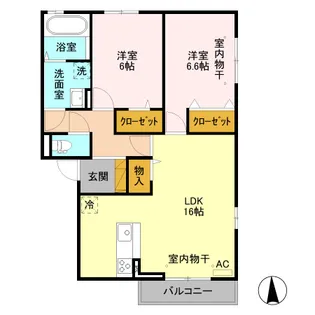 ベルファミーユ【3階】の間取り