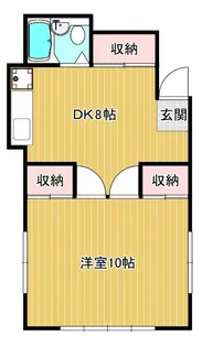 はうすあっぷる館【2階】の間取り