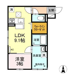セレーノ リリー 【1階】の間取り