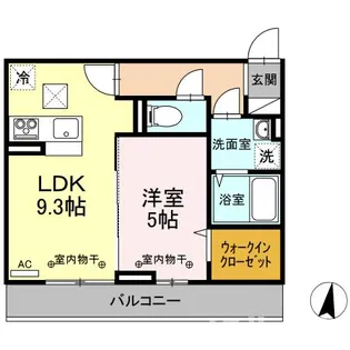 ラトン・ラヴ—ル【1階】の間取り