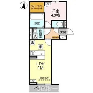新潟県柏崎市三和町【アパート】の間取り