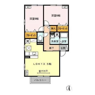 新潟県柏崎市三和町【アパート】の間取り