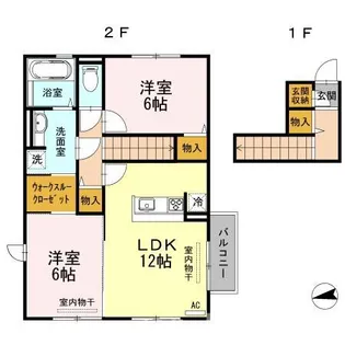 新潟県柏崎市豊町【アパート】の間取り