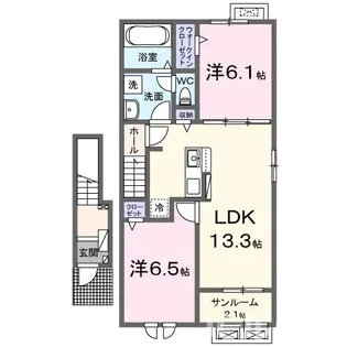 新潟県柏崎市半田3丁目【アパート】の間取り