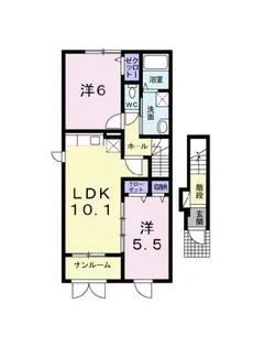 キャンディタフト【2階】の間取り