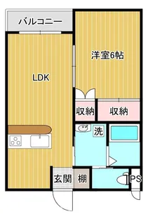 新潟県柏崎市米山台1丁目【アパート】の間取り
