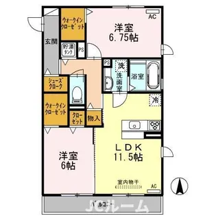 新潟県柏崎市比角1丁目【アパート】の間取り