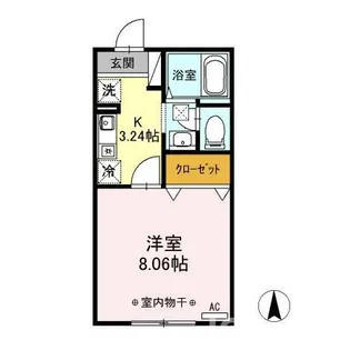 マイルドA【106号室】の間取り