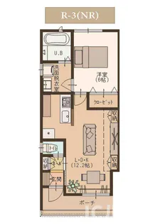 ユーソニアン・春日新田A【1階】の間取り