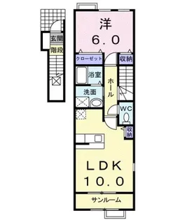 エテルノⅢ【2階】の間取り