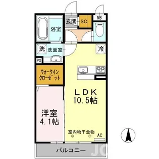 グランコンフォート A【2階】の間取り