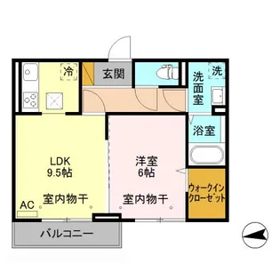 ルミノーザ【1階】の間取り