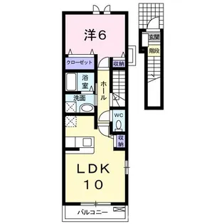 グランシャレー栄【2階】の間取り