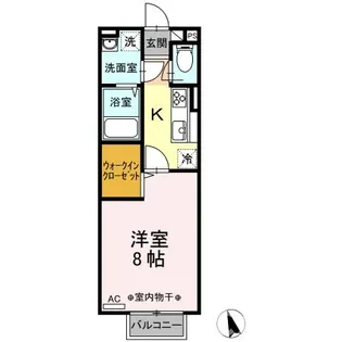 ラグナタウン西城 A【2階】の間取り
