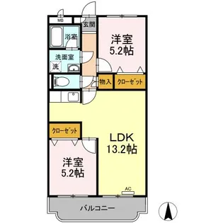 みなみマンション【1階】の間取り