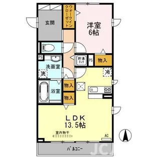 レジデンシィズ 東城 EAST【1階】の間取り