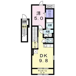 アプローズⅠ【2階】の間取り
