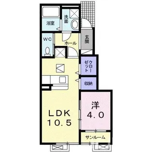 レ・セーナ【1階】の間取り