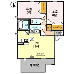 プル—リオン S棟【1階】の間取り